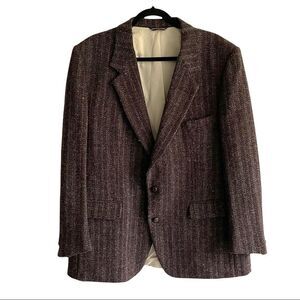 HARRIS TWEED Vintage Hand Woven Scotland Wool Sports Coat Jacket Blazer 48R